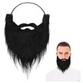 Fake Beard Party Halloween Santa Claus Big White Long Hair Black