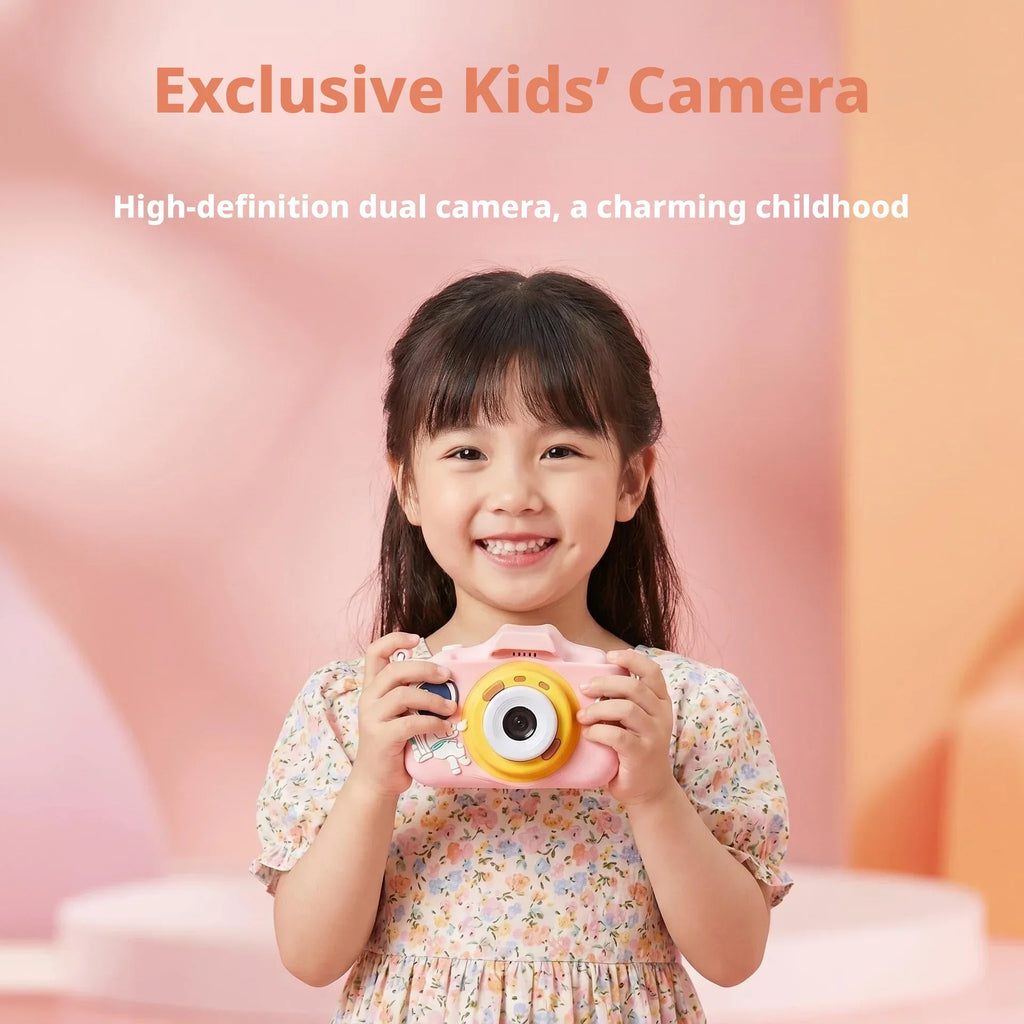 Astronaut Kids Digital Camera 1080P HD Dual Lens Toy Camera
