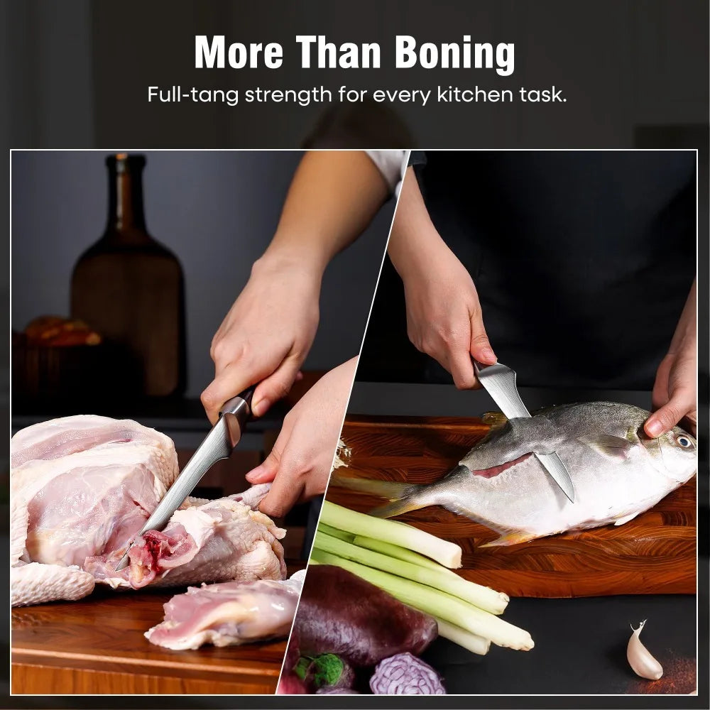 6-Inch Japanese Forged Chef Knife – Alloy Steel, Wooden Handle