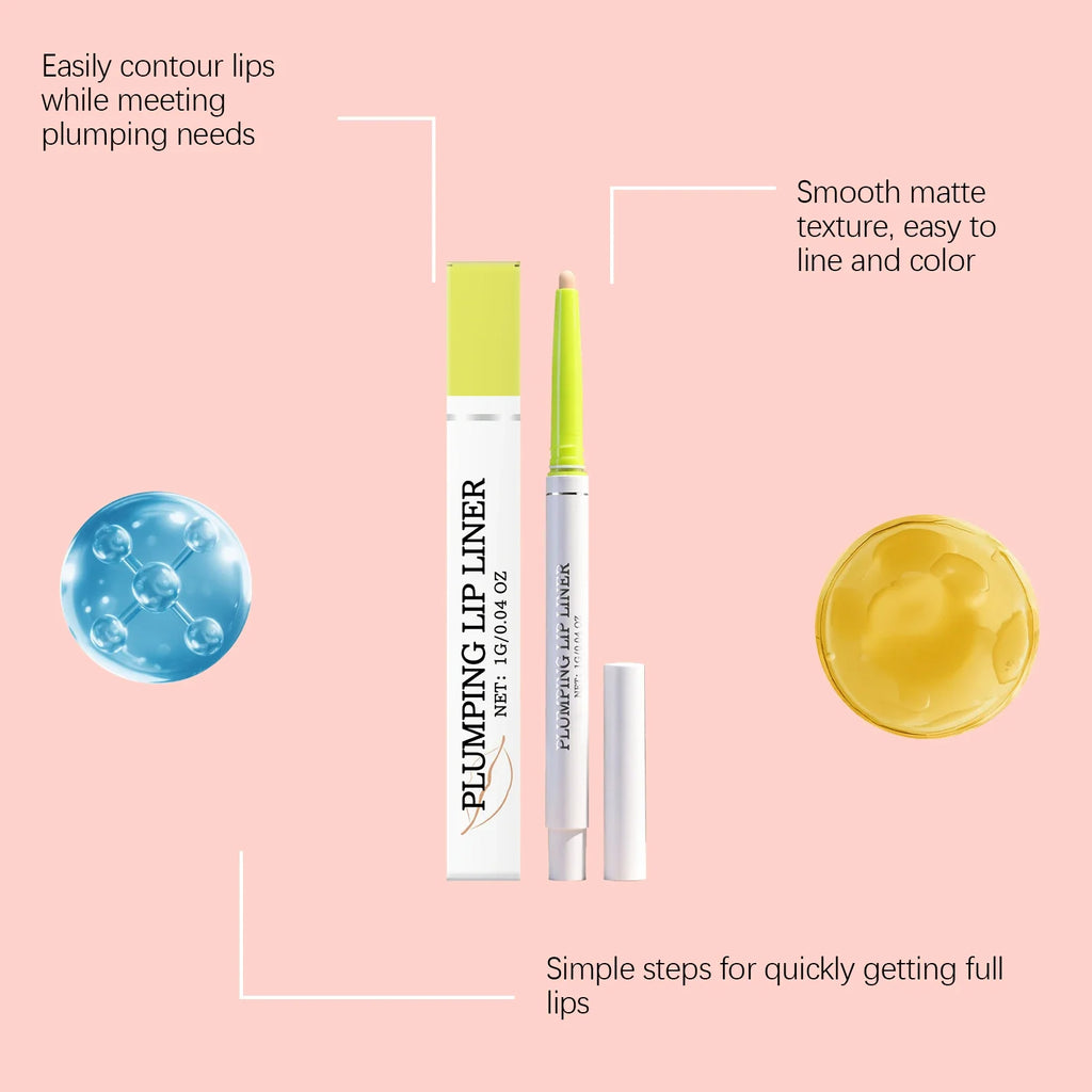 Waterproof Matte Lip Liner Pen – Nude, Long-Lasting & Plumping