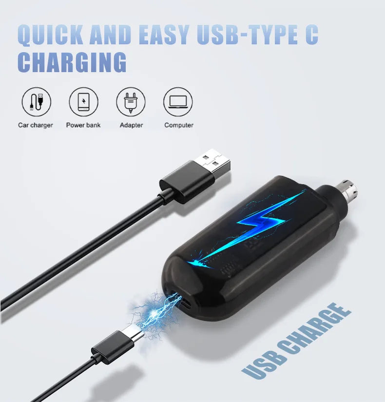 Nose Hair Trimmer T9 Clipper Mens Care Portable Mini USB Charging Ear