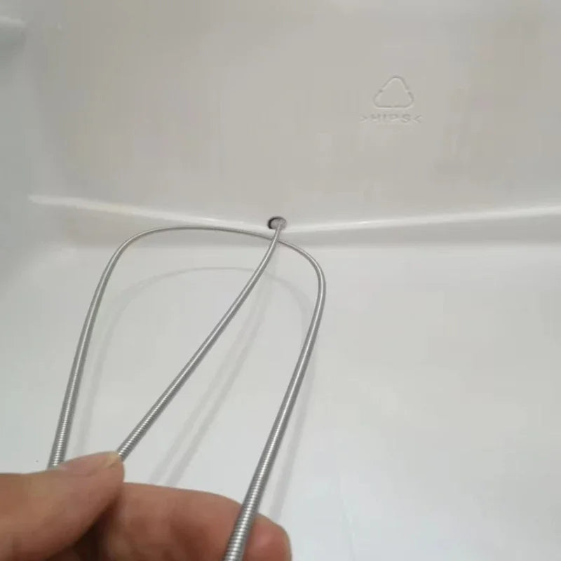 Flexible Refrigerator Drain Cleaning Brush Set | Wire Coil Dredge