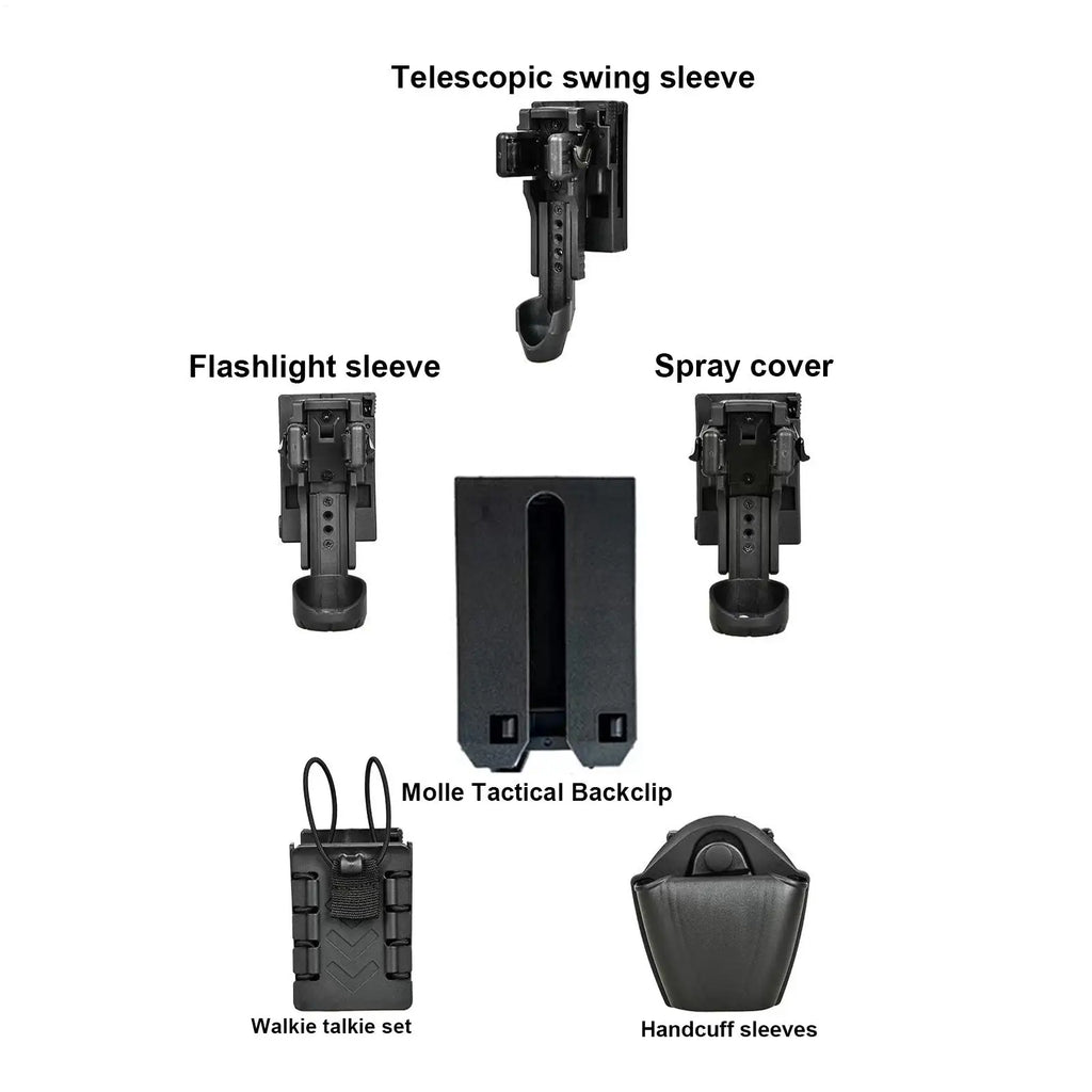 Quick-Release Flashlight Belt Holster | Duty Belt Mount