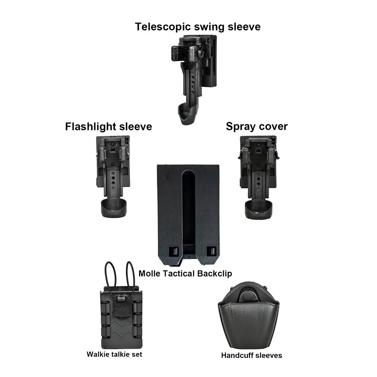 Quick-Release Flashlight Belt Holster | Duty Belt Mount