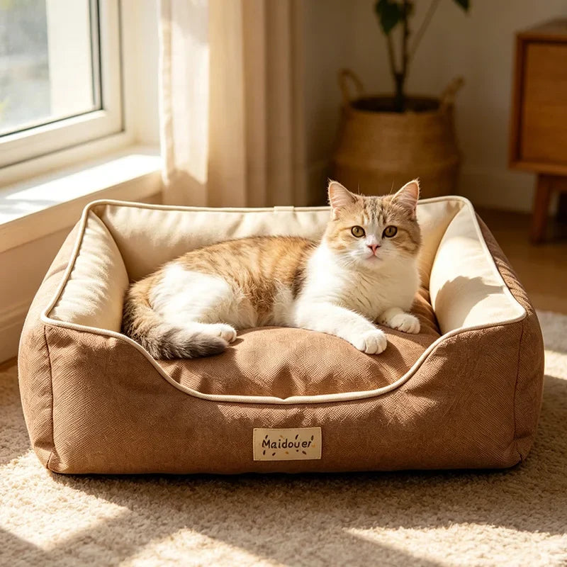 KEMORELA All-Season Pet Bed for Cats & Dogs | Cozy Mat