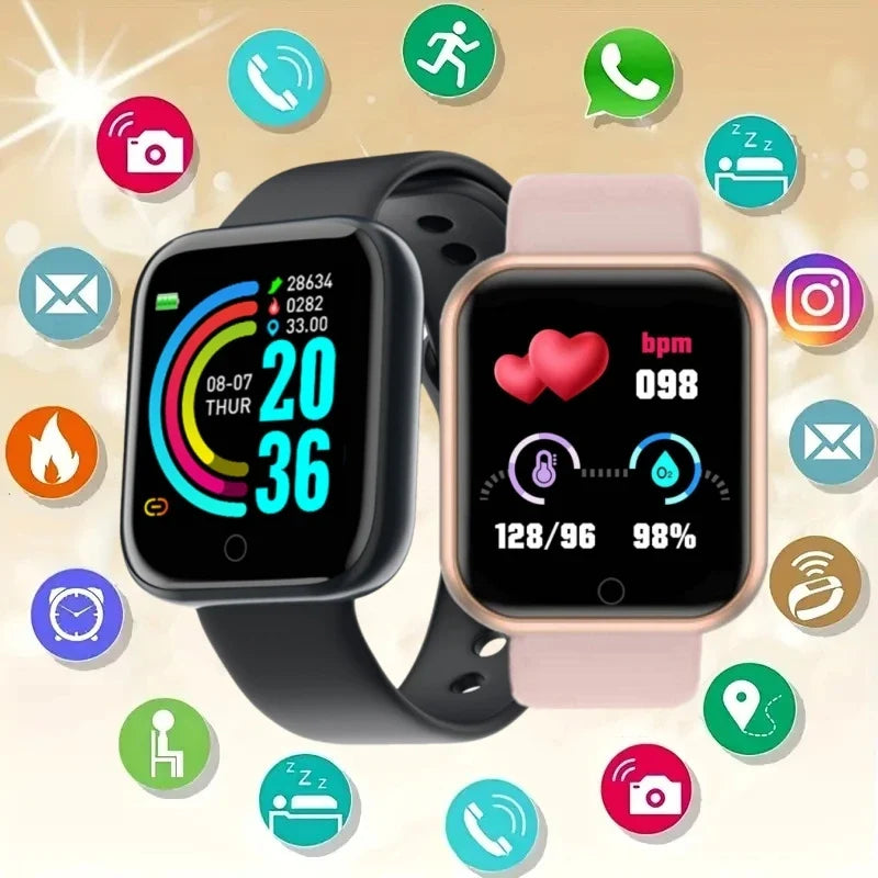 Y68 D20 Smart Watch – Fitness Tracker for Men, Women & Kids