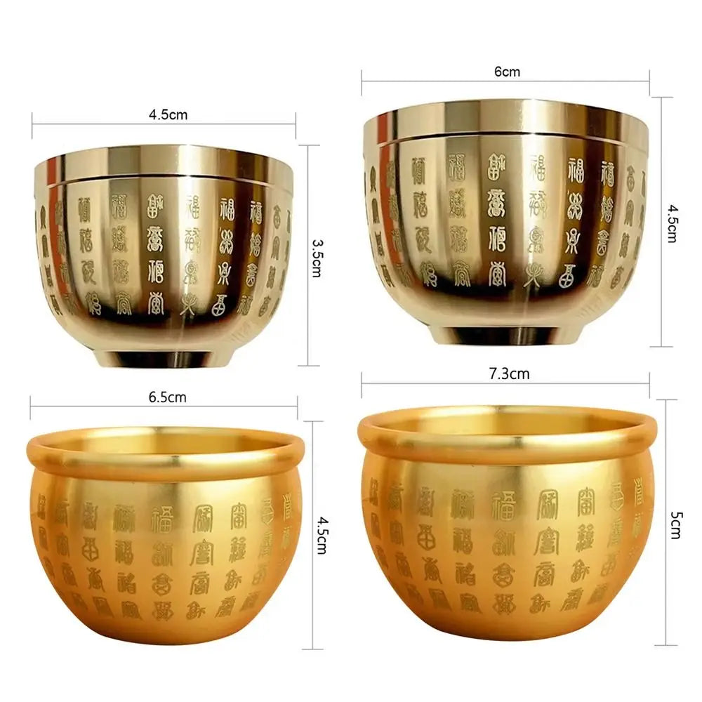 Pure Brass Cornucopia Wealth Attracting Small Mini Baifu Rice