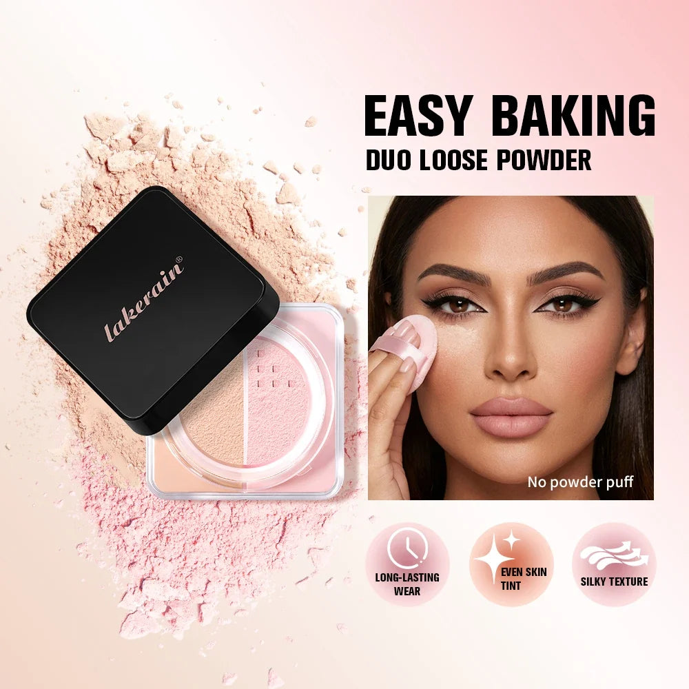 Baked Loose Setting Powder Duo – Brightening & Pore-Blurring