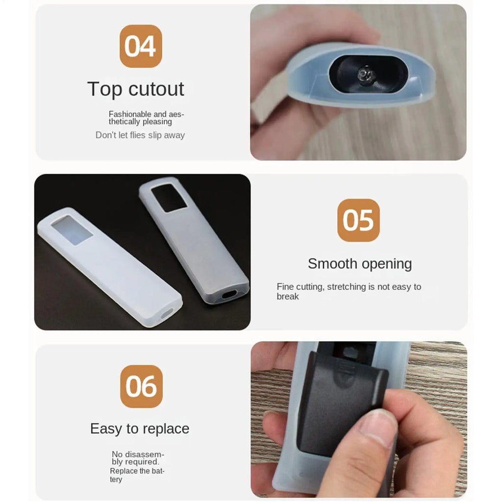 Universal Silicone Remote Control Cover – Clear Protective Sleeve
