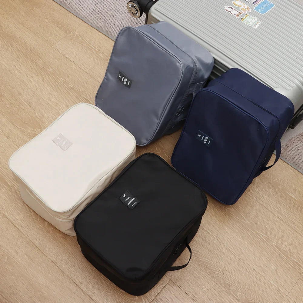 Waterproof Travel Shoe Bag – 4-Pair Oxford Cloth Organizer