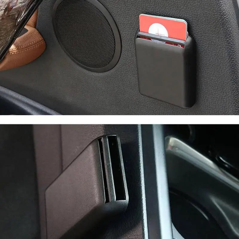 Car Seat Crevice Card & Ticket Storage Box | Black Organizer