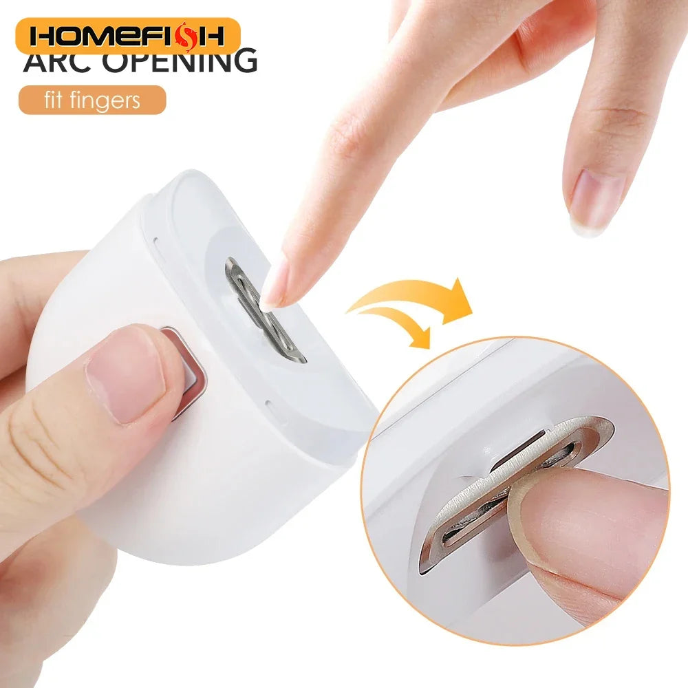 Rechargeable Electric Nail Clipper with LED Light | Baby & Adult