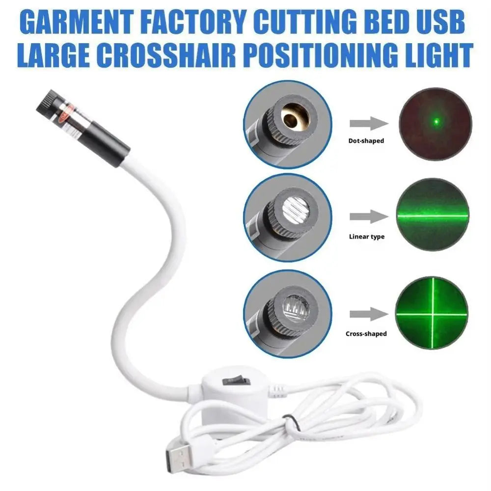 Laser Sewing Guide Light – Dot Line Cross & Magnetic Base USB