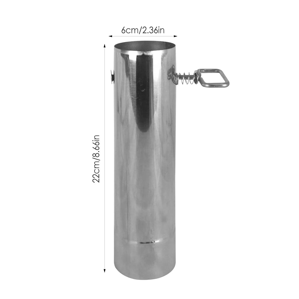 Camping Stove Pipe Stainless Steel Chimney Furnace Tube Adjustable