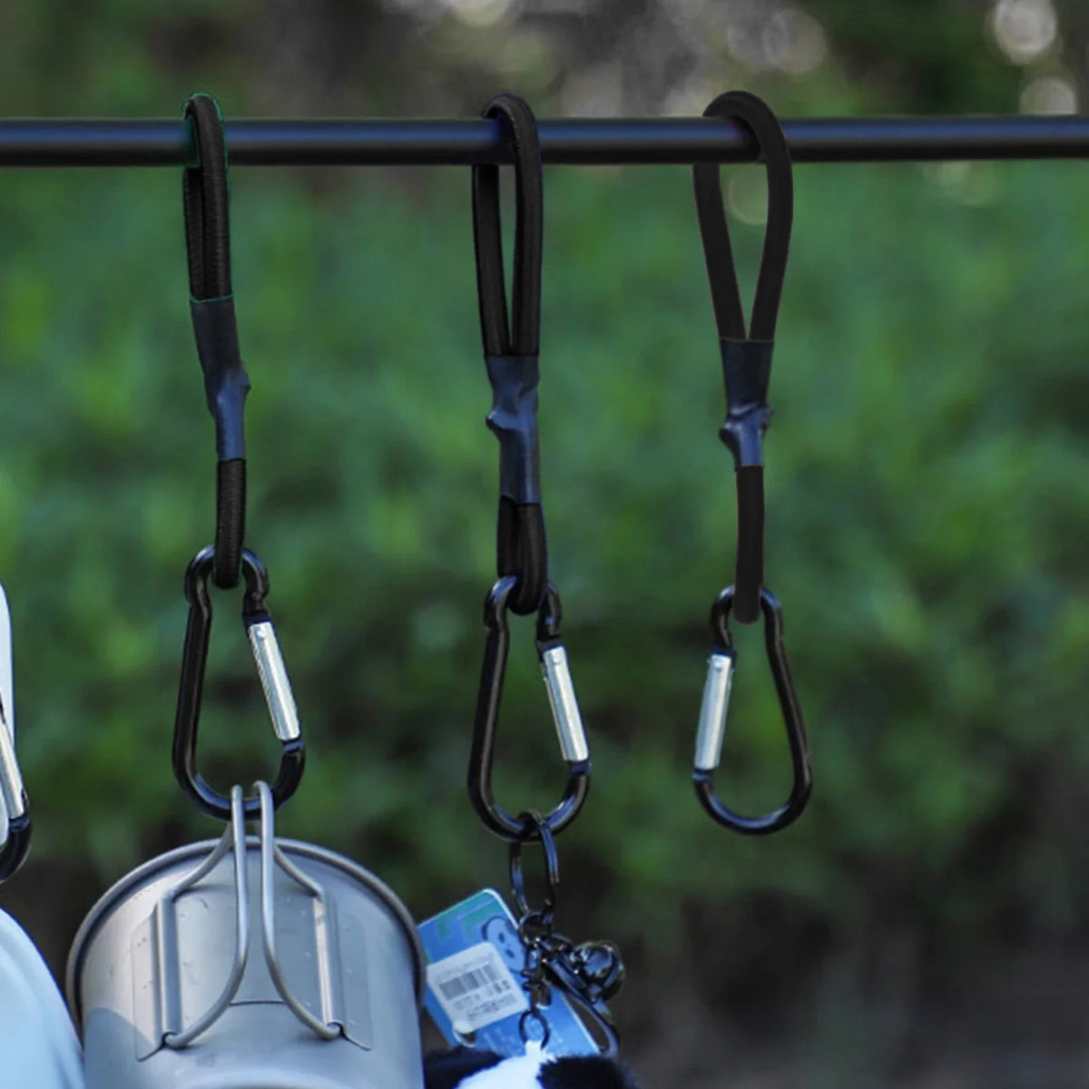 Heavy Alloy D-Ring Camping Tent Buckle & Bungee Cord Clip