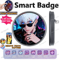 Anime LED Smart Badge – Bluetooth Touch Screen Fan Pin