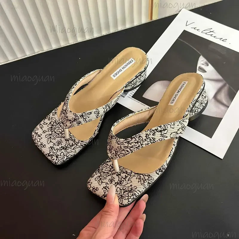 Women's Clip Toe Wedge Slides – Elegant Summer Beach Sandals