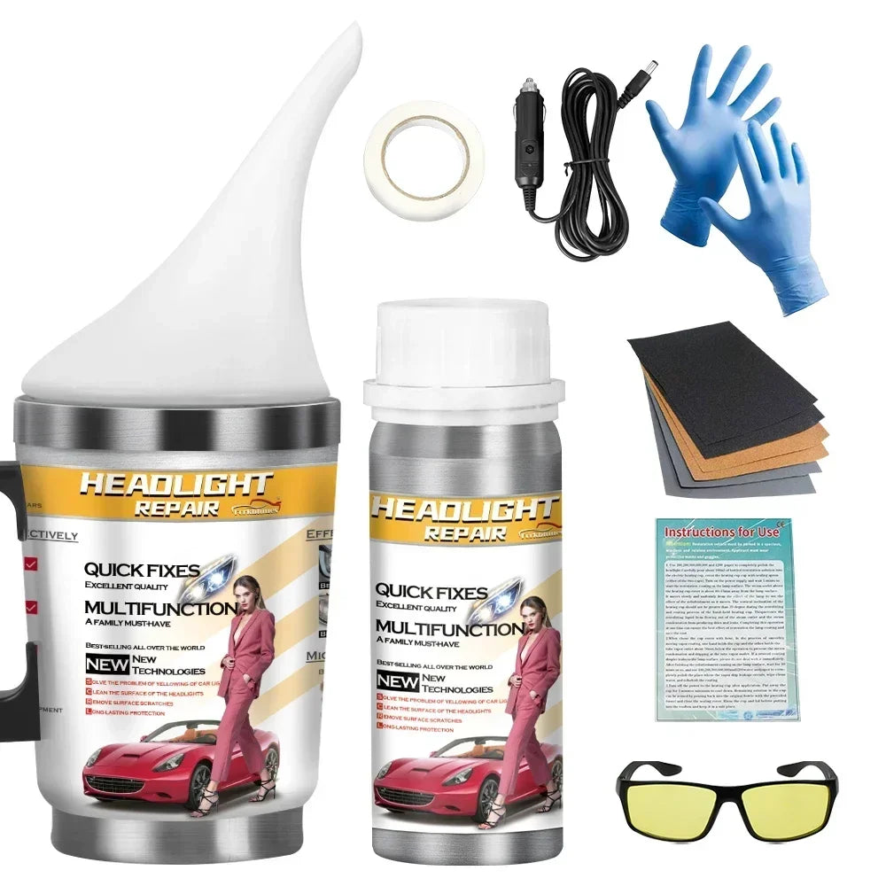 Car Headlight Polish Restoration Polishing Cleaning Anti-scratch