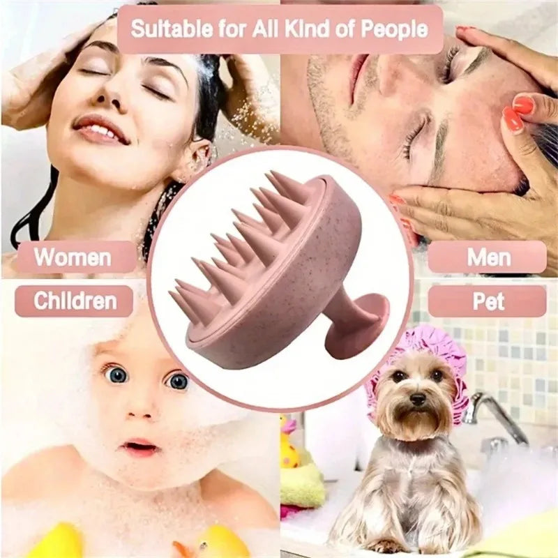 Silicone Scalp Massage Comb – Shampoo & Bath Shower Brush