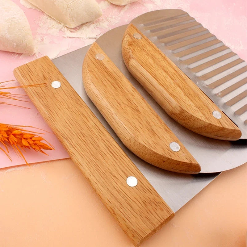 Stainless Steel Dough Bench Scraper & Pastry Cutter + Measure