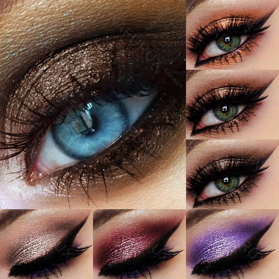 KAFURUX Metallic Glitter Eyeshadow Pencil – Waterproof Shimmer