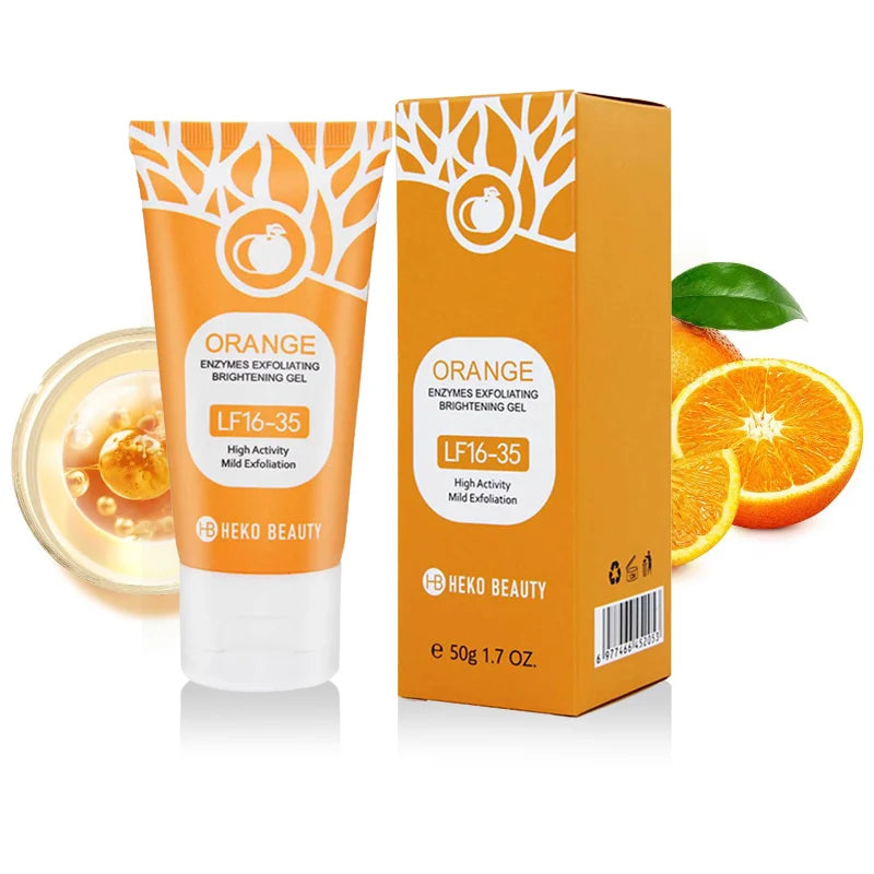 Orange Enzyme Exfoliating Gel – Face & Body Peeling Scrub