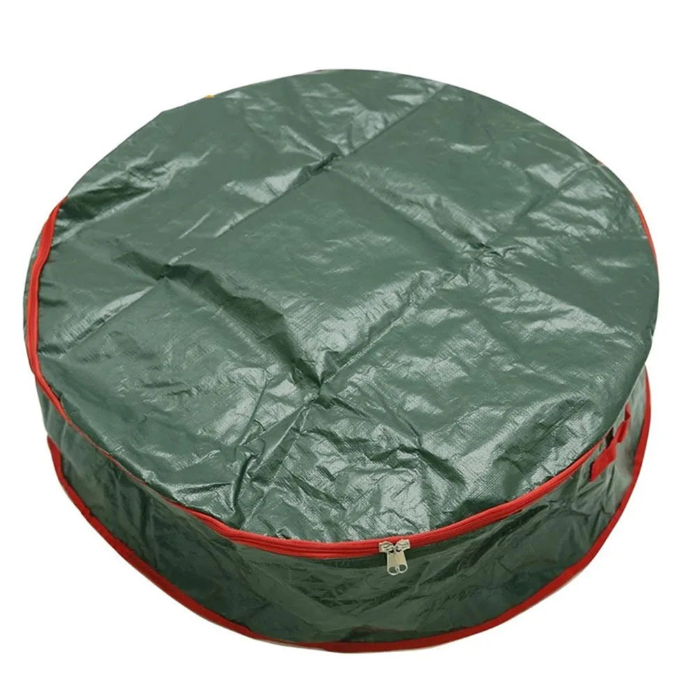 Round Christmas Wreath Storage Bag – Waterproof, Large Capacity