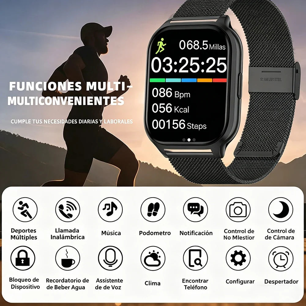 ERUN 1.83" Smart Watch – GPS, Fitness Tracker & Wireless Calls