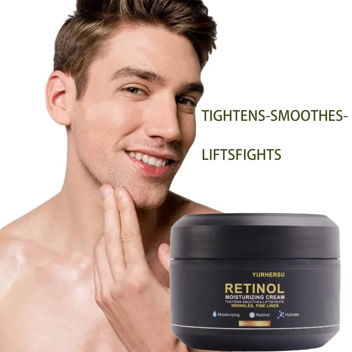 YURHERSU Retinol Face Cream for Men – Firms Skin 50ml