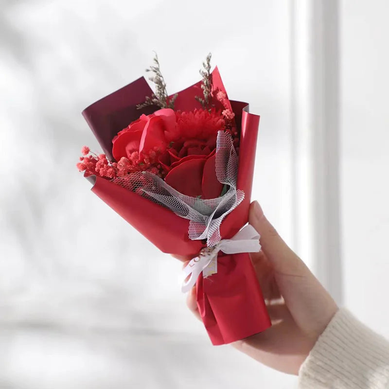 Mother's Day Mini Dried Roses Decorative Small Bouquet Carnations