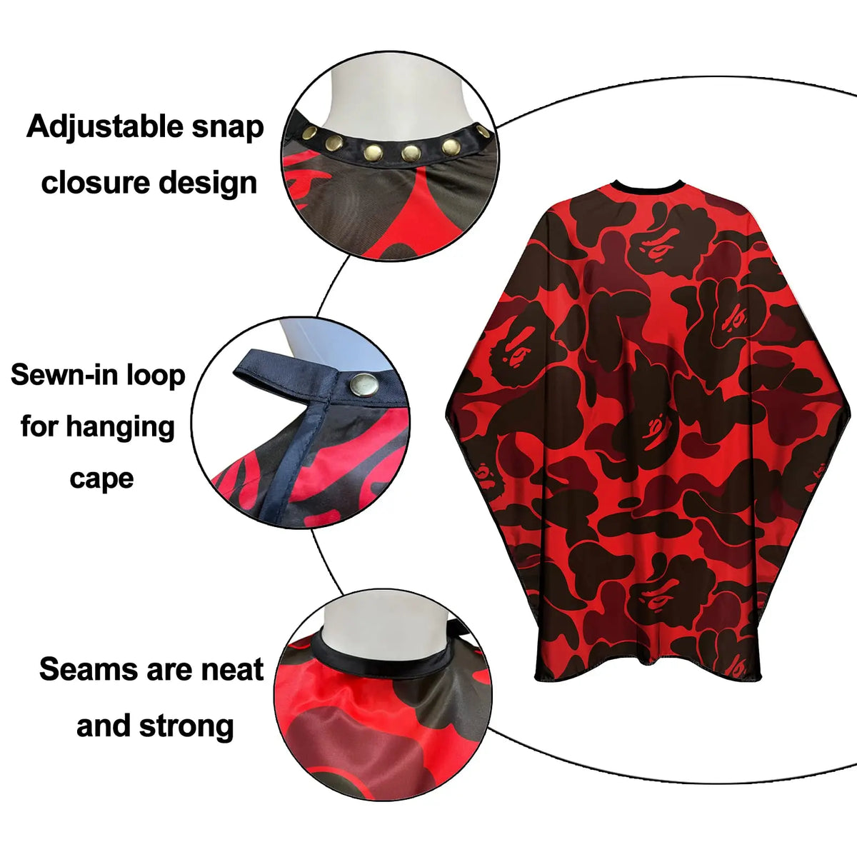 Waterproof Anti-Static Barber Cape | Hairdressing Apron Set
