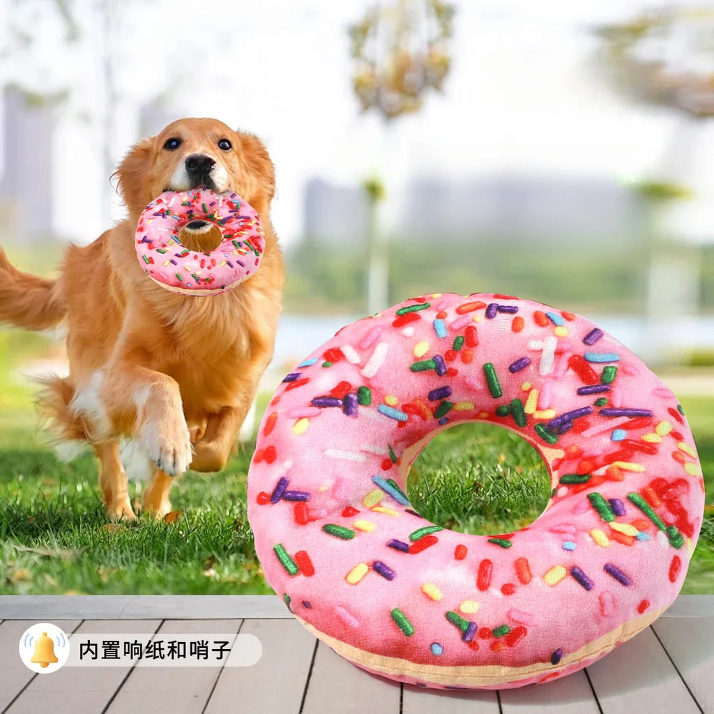 Dog Bite Sound Toy Fun Pizza BB Called Interactive Training Resistant