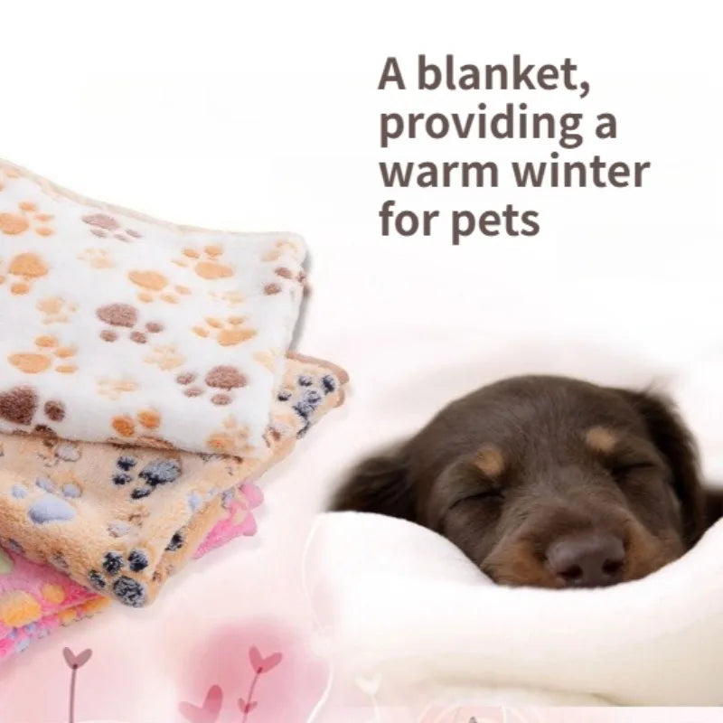Soft Flannel Pet Blanket for Dogs & Cats | Cartoon Christmas Throw