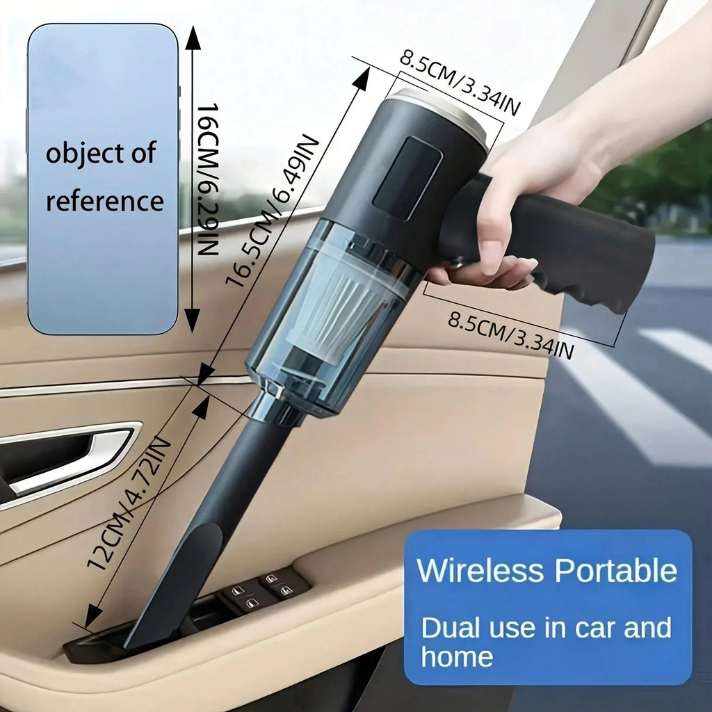 3-in-1 USB Rechargeable Mini Vacuum – Car & Home Cordless