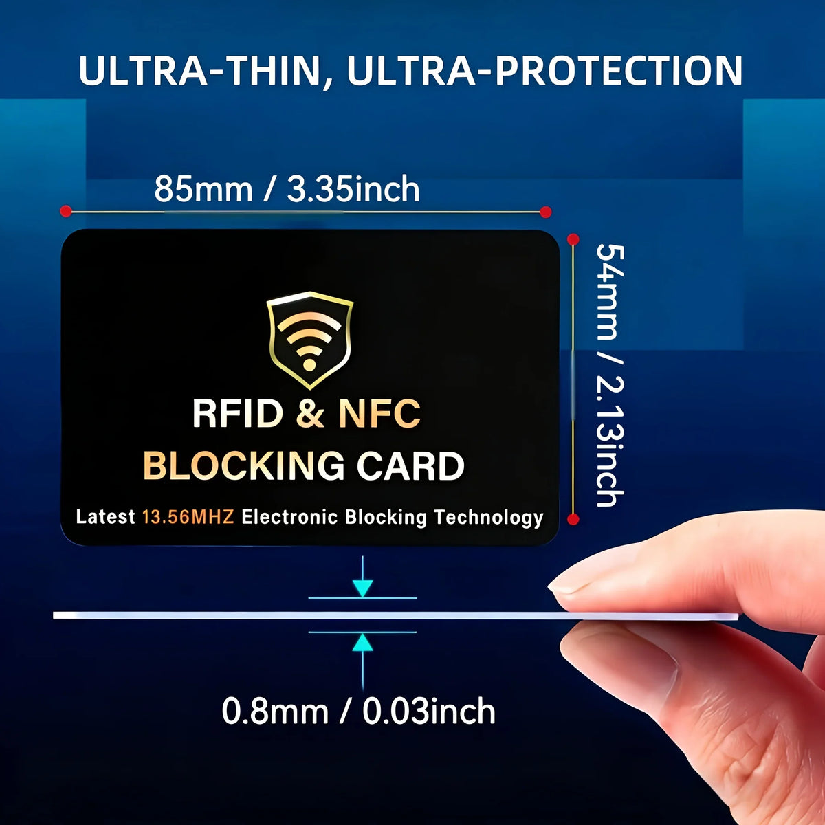 10-Pack RFID Blocking Cards – NFC Wallet & Passport Shield
