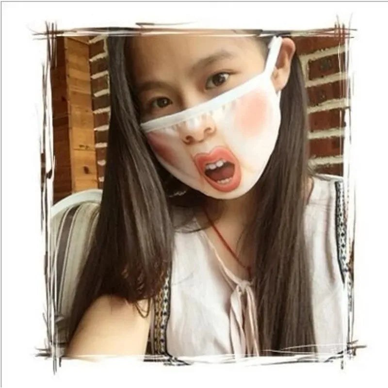 3D Puppy Face Mask – Soft Cotton Funny Unisex Animal Mouth Mask