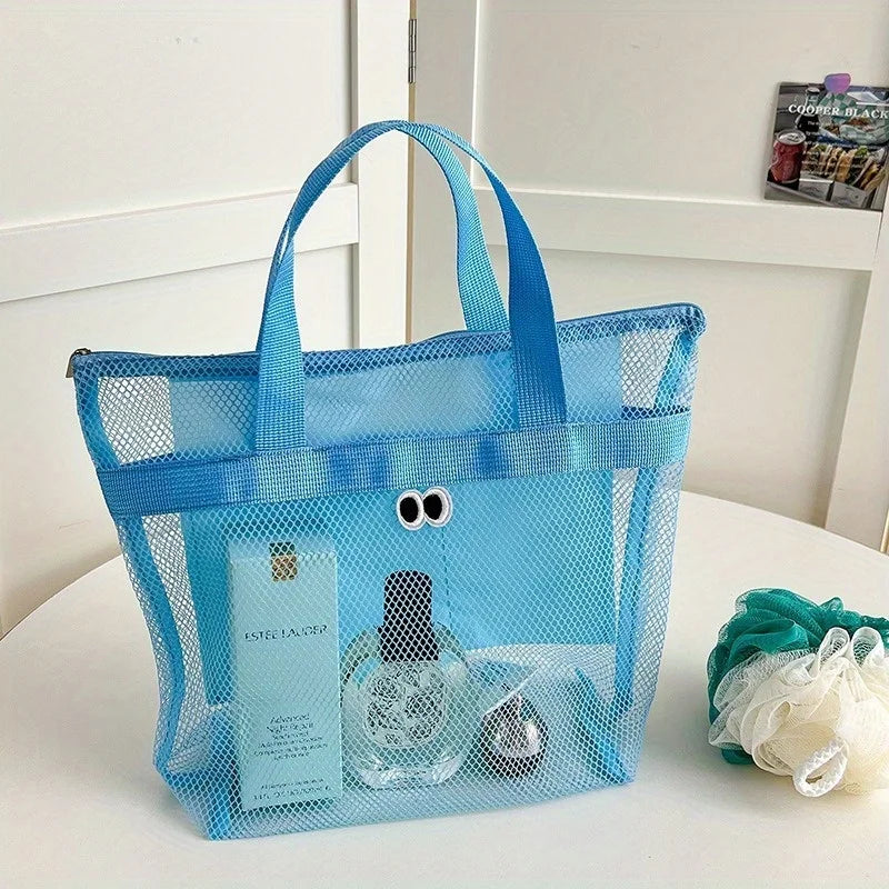 Portable Mesh Shower Caddy – Quick-Dry Travel Toiletry Bag