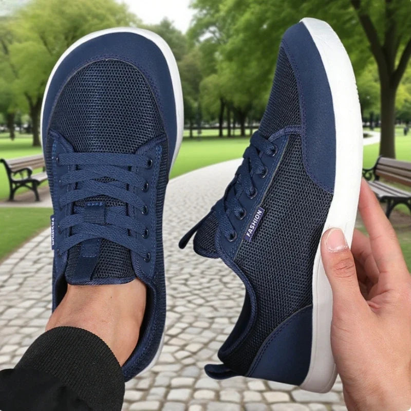 ZULIWAGN Men's Breathable Mesh Walking Shoes | Wide Fit