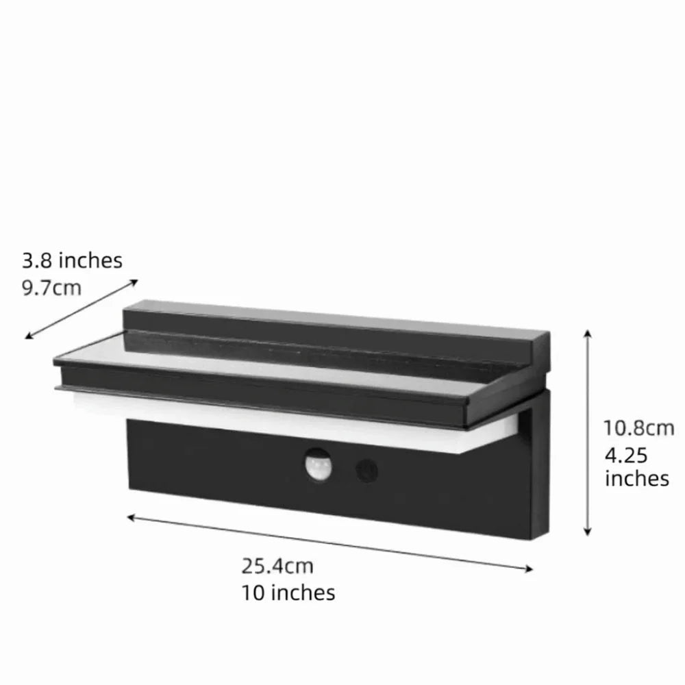 Solar Motion Sensor Outdoor Wall Light | Waterproof