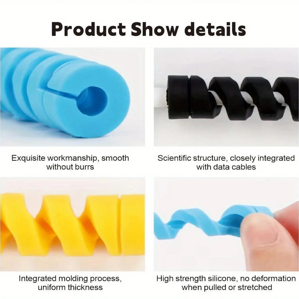 Data Cable Wired Earphone Silicone Protective Case Mobile Phone