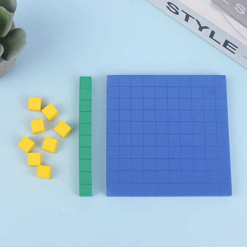 130 Pcs Base Ten Blocks – Math Place Value Manipulatives Set
