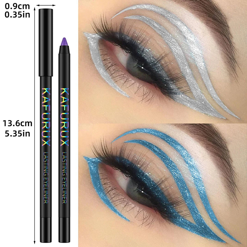 FUNPARK Glitter Metallic Eyeliner Pen – Waterproof, 10 Colors