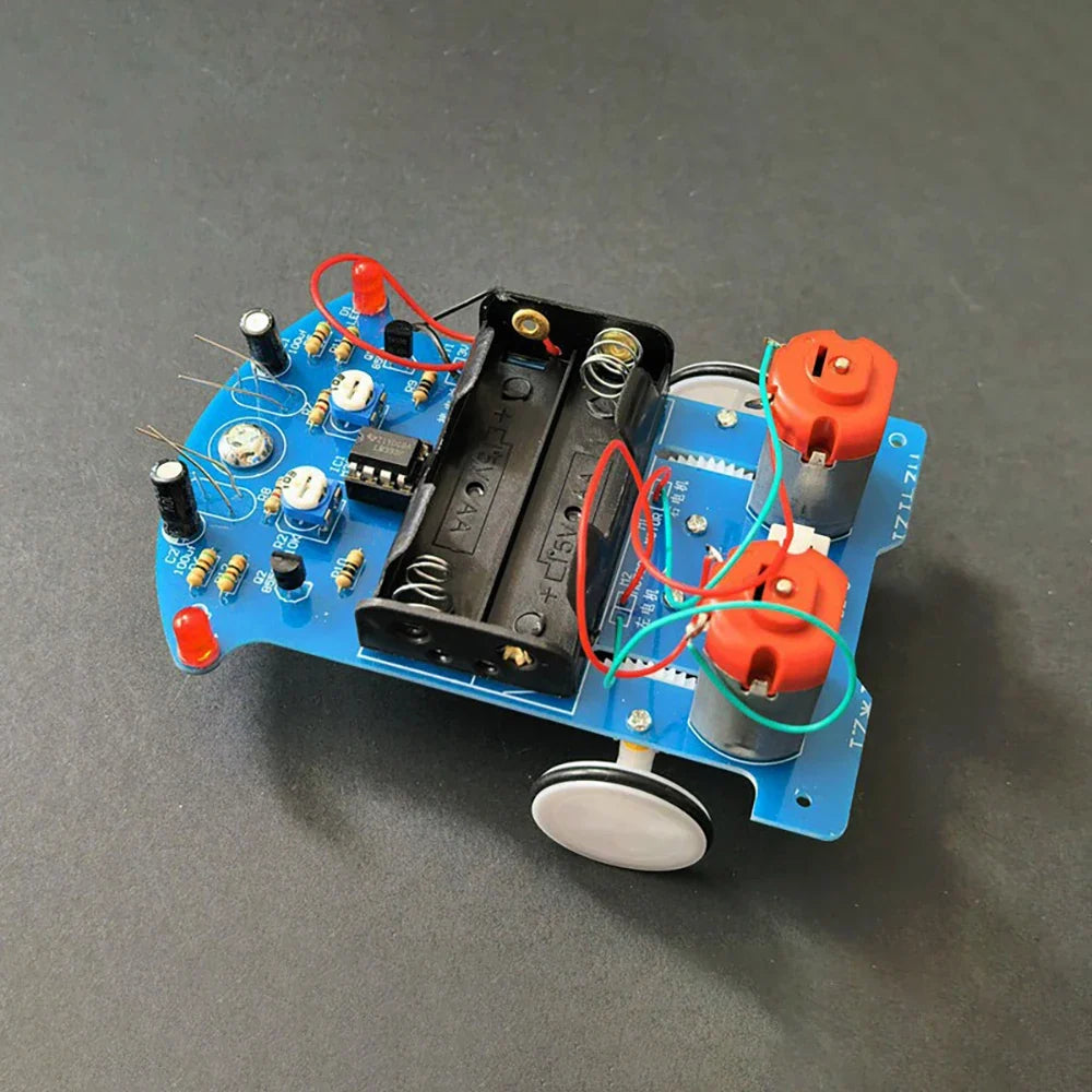 LOTHYE D2-5 DIY Line Tracking Smart Robot Car Kit for STEM