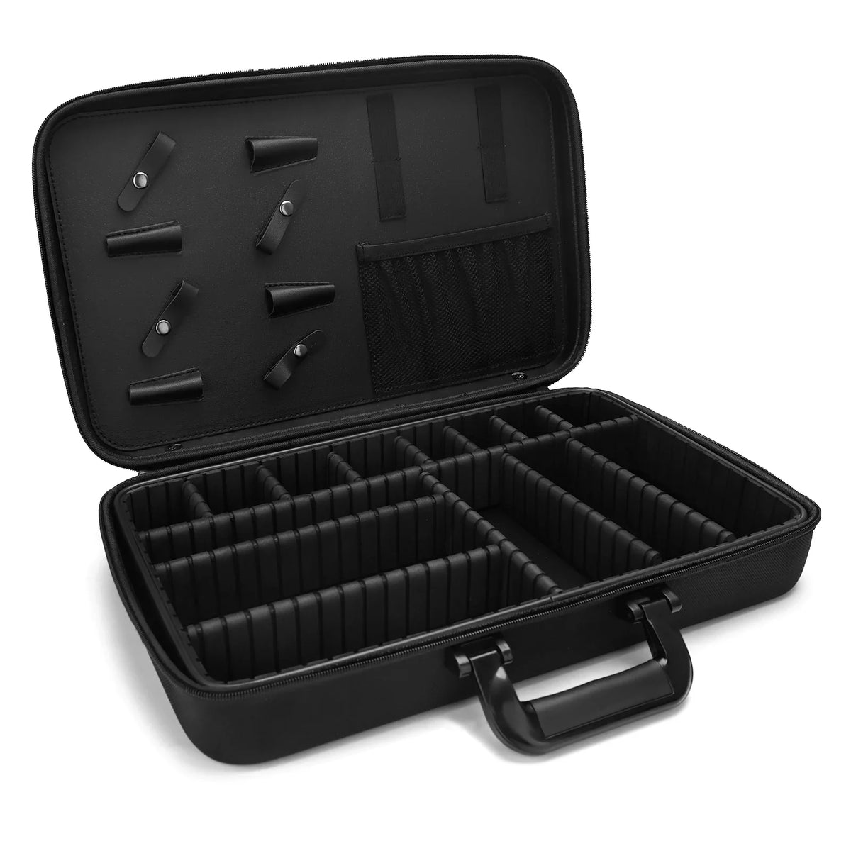 High-Capacity Barber Bag | PU Leather Salon Organizer Case