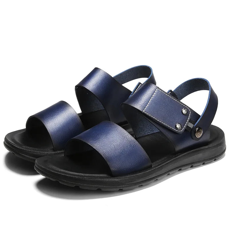 Men's Slip-On Beach Sandals – Anti-Slip Soft Sole Summer Shoes