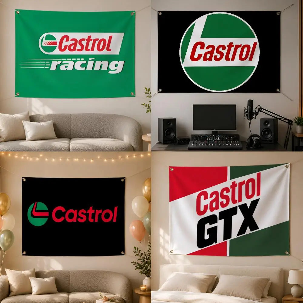 Castrol Automotive Flag Banner – Indoor & Outdoor Wall Decor