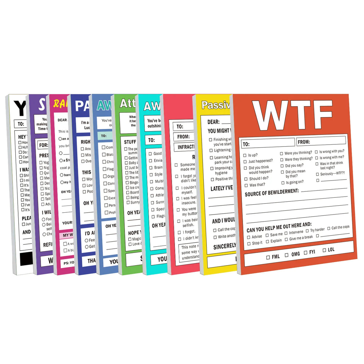50 Sheets Work Notebook Praising Emotions Apologizing Notes