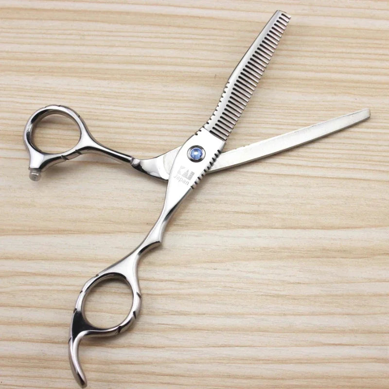440C 6 Inch Professional Hair Cutting & Thinning Scissors Set