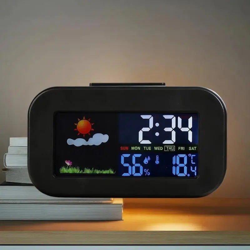 Weather Station Clock – Color Display Temp & Humidity Monitor
