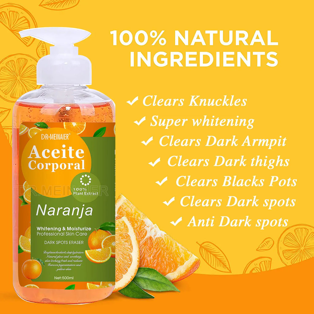 500 Aceite Corporal Whitening Moisturize Professional Skin Care Dark